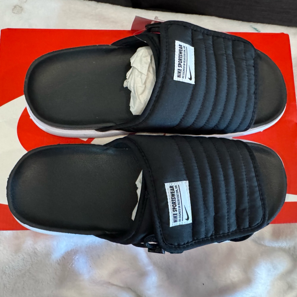 Nike Asuna 2 Black Slides NIB - Picture 2 of 4